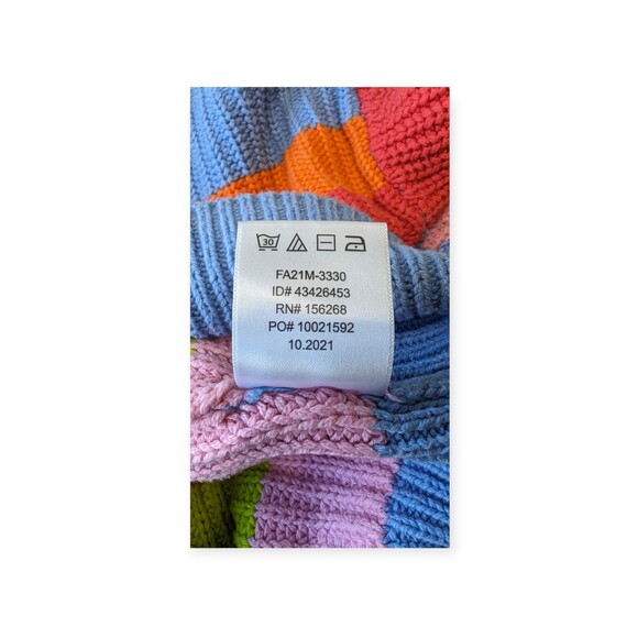 Women's Broadway Striped Knit Multi-colored Sweater Long Sleeve Medium - Picture 7 of 7